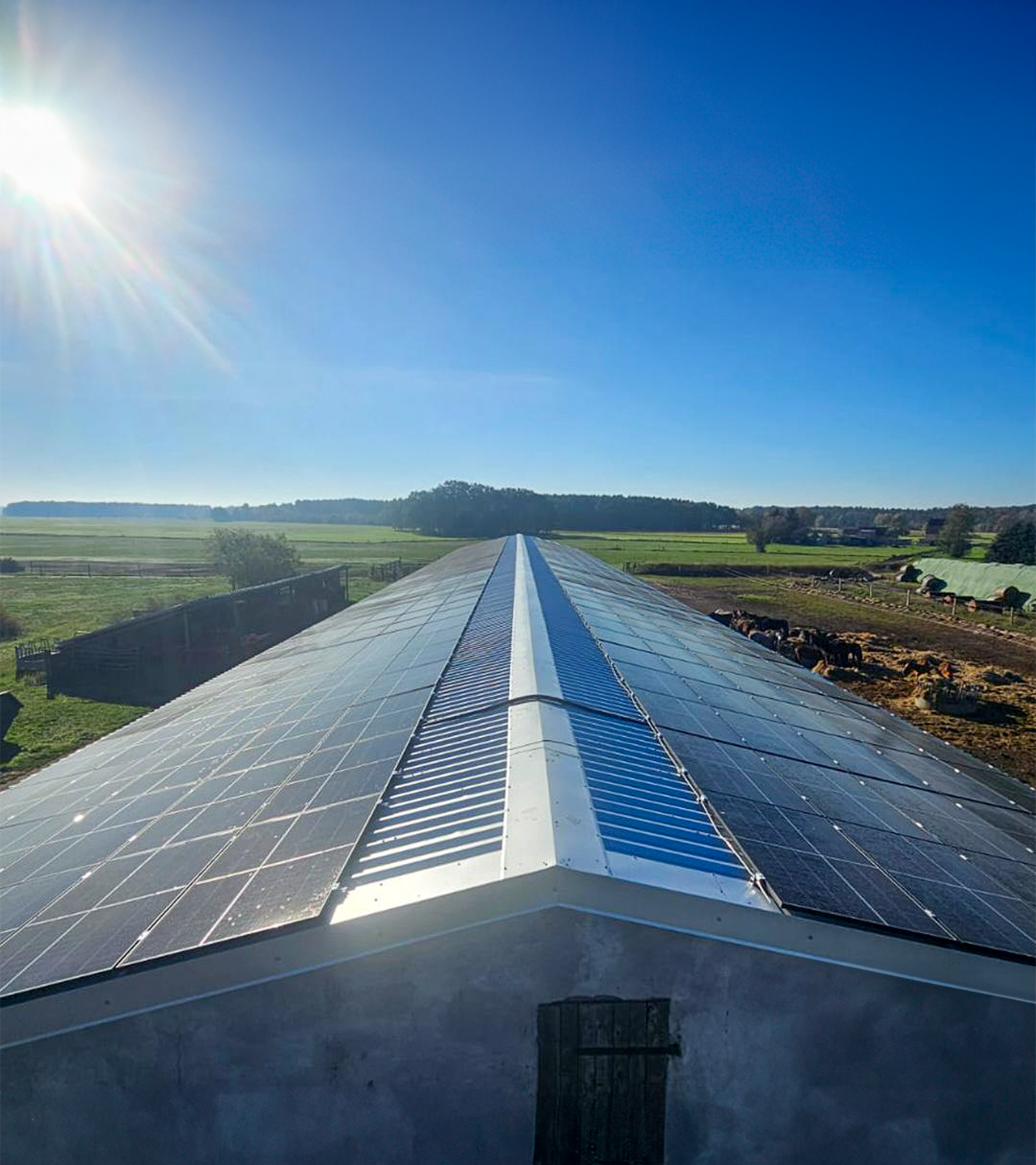 Gräningen Brandenburg 340 kWp Photovoltaik PV Dachanlage Projekte G&P Investment