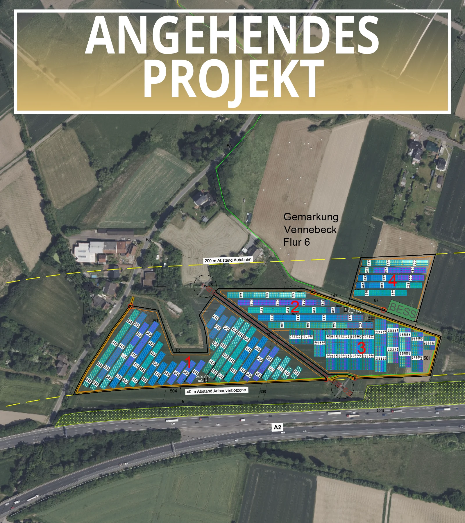 Projekt PVA Porta Westfalica 6000kWp Grötsch und Partner Planungsaufnahme des Solarparks Porta Westfalica von Grötsch & Partner – moderne PV-Freiflächenanlage als IAB-Investment
