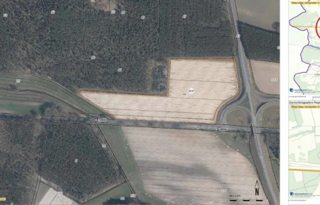 Projektübersicht Solarpark Bensdorf mit geplanter Freiflächenanlage