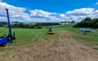 sonnenuntergang pv panels heckhuscheid silhouette