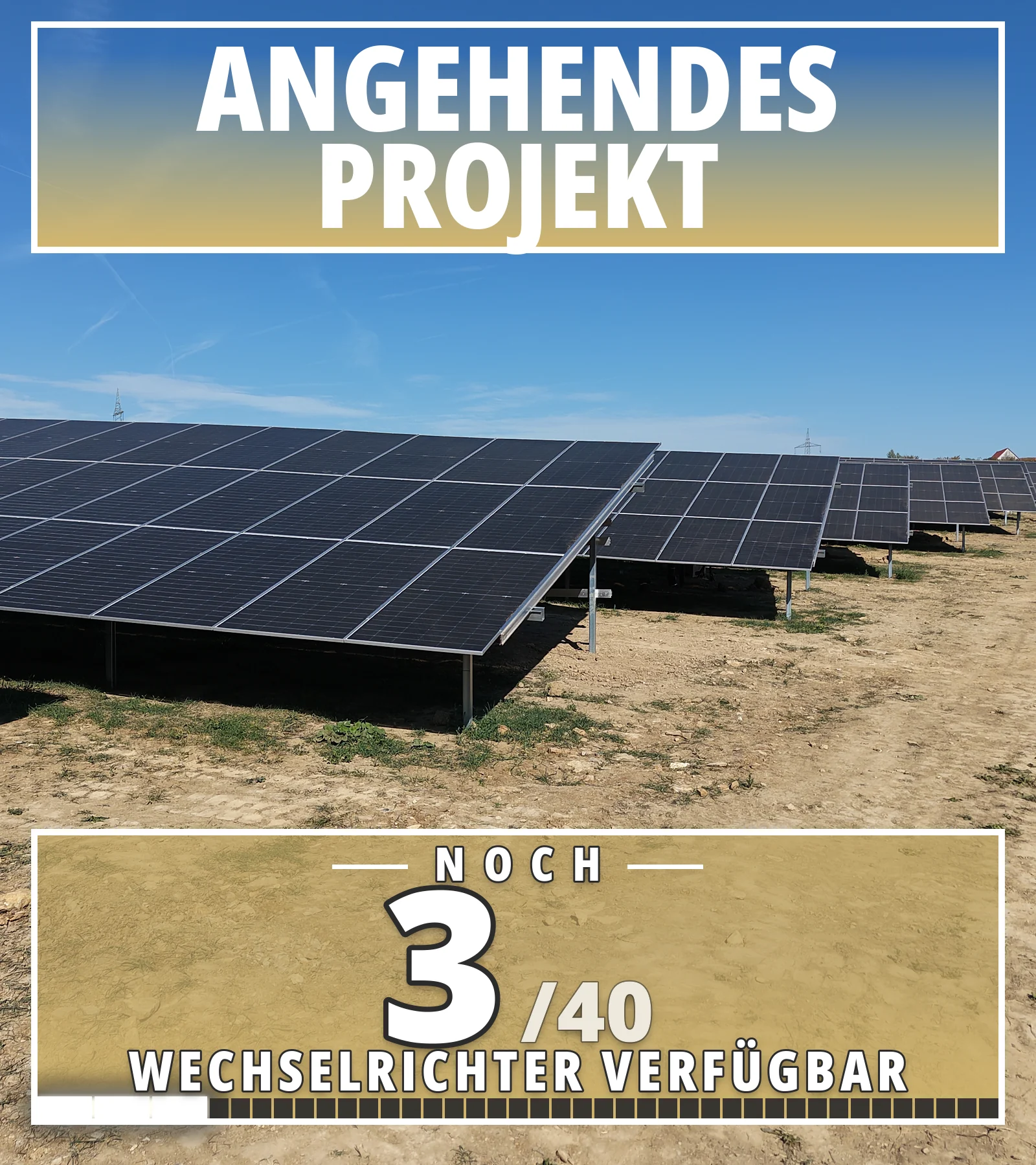 Mulfingen II: noch 3 von 40 Wechselrichtern verfügbar