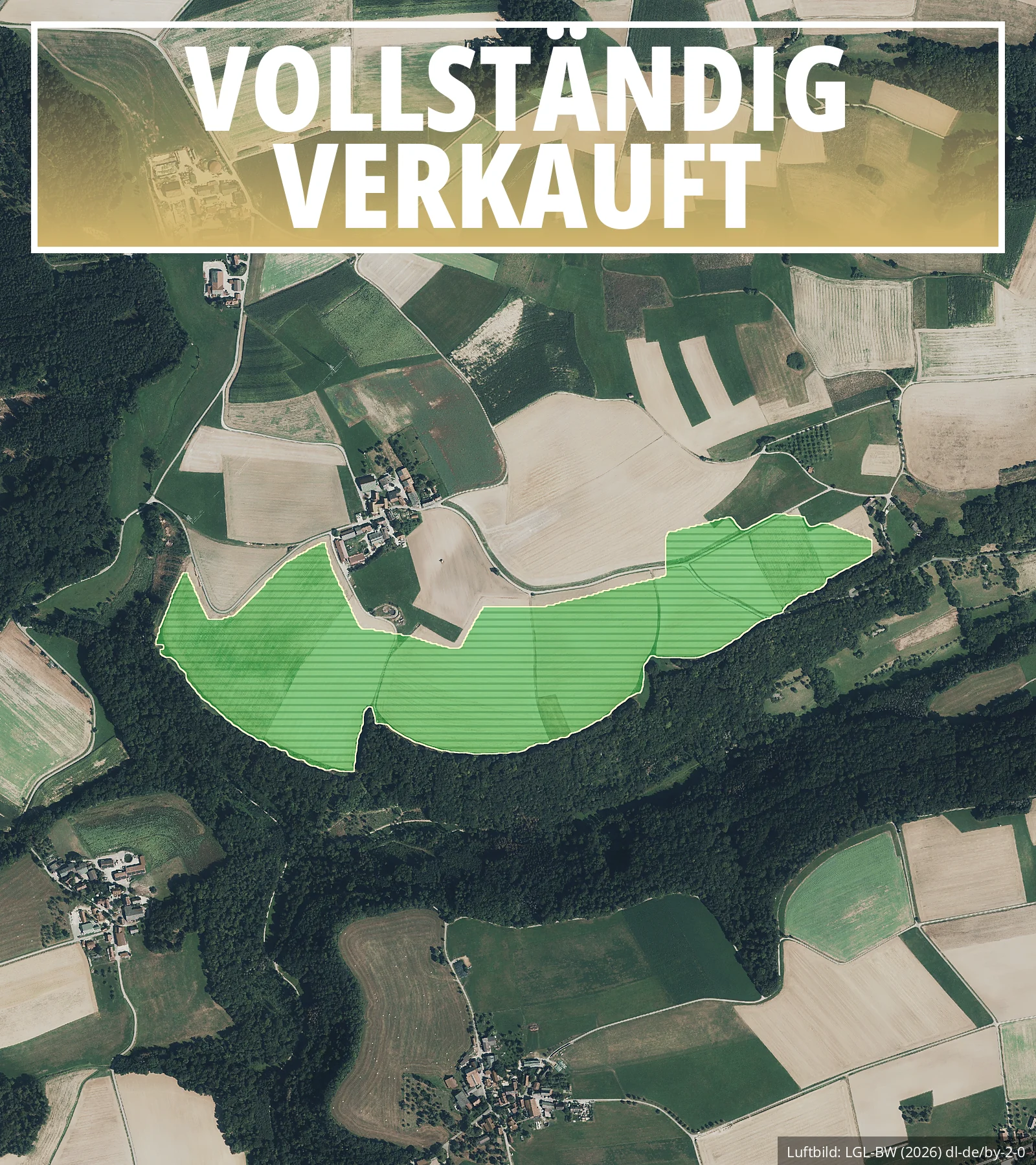 Solarpark Mulfingen I vollständig verkauft – Planungsaufnahme der PV-Freiflächenanlage von Grötsch & Partner im Hohenlohekreis